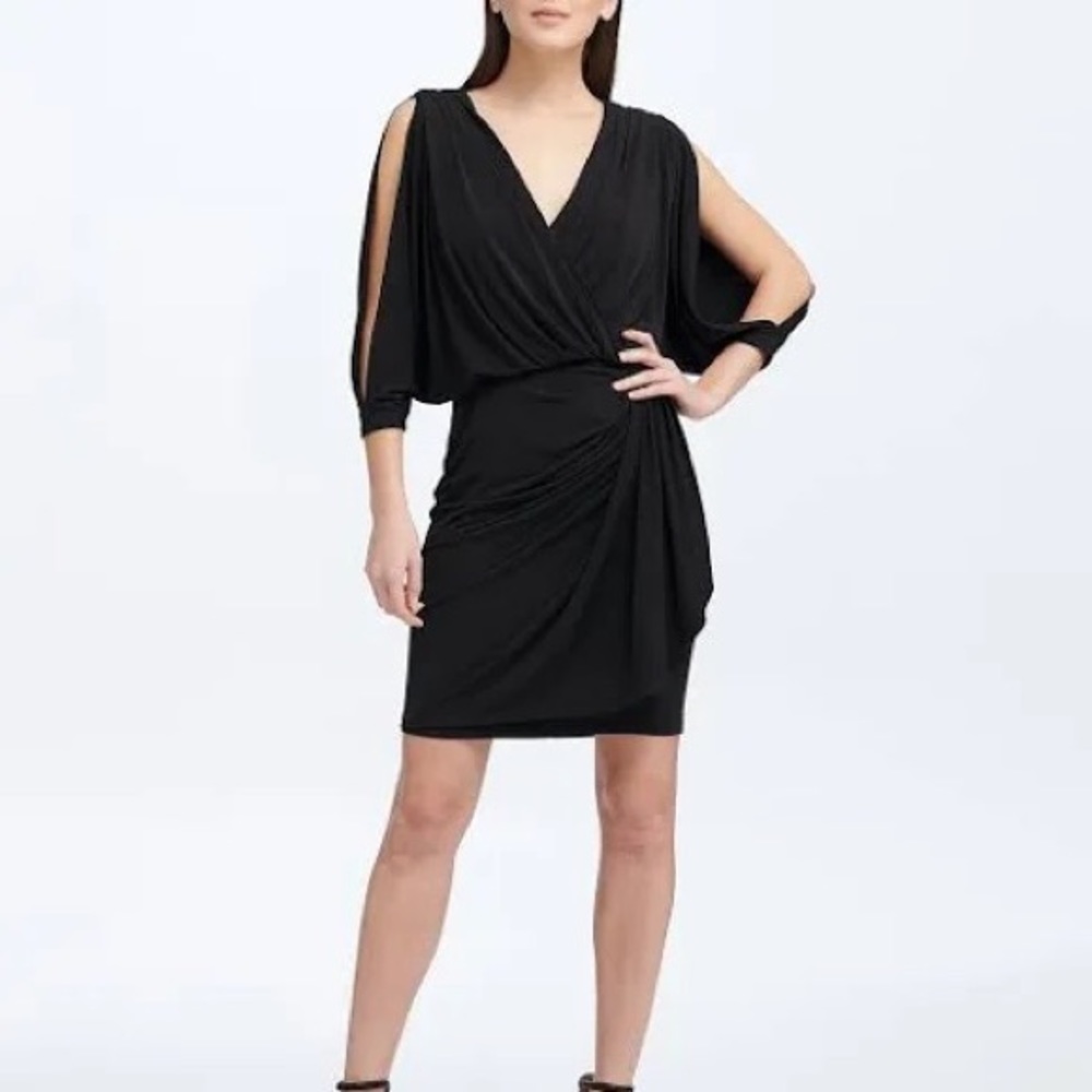 Donna Karan black cocktail dress.